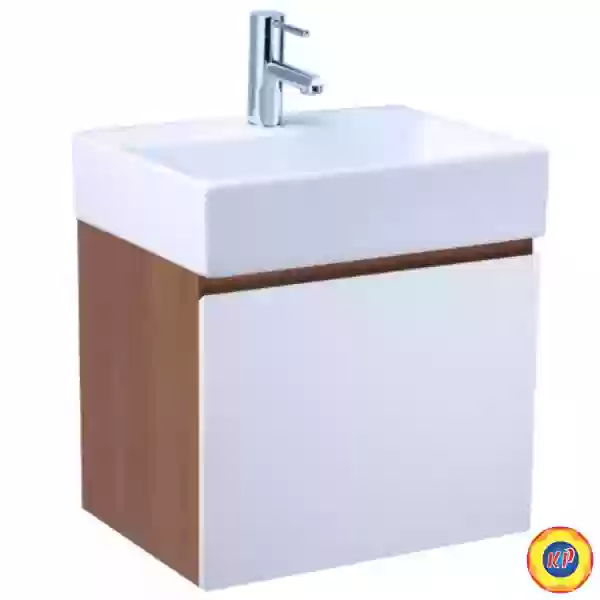 Bộ Tủ Lavabo Caesar LF5259/EH05259AWV Vân Gỗ Treo Tường