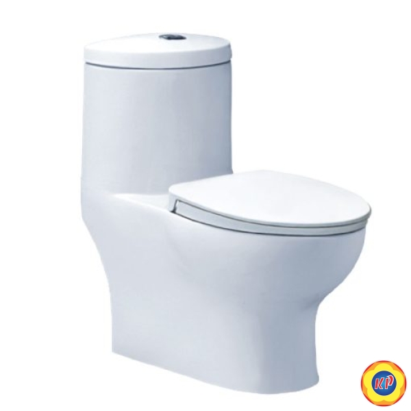 Bồn Cầu CAESAR C1375 (CD1375) Một Khối Nắp Êm
