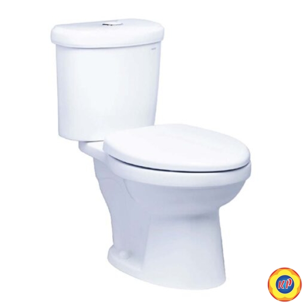 Bồn Cầu CAESAR CDS1338 Thùng T1238  2 Nhấn Nắp Êm