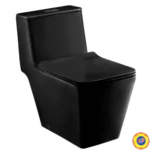 Bồn Cầu COTTO C1032(MBK) 1 Khối Xả Nhấn Màu Đen