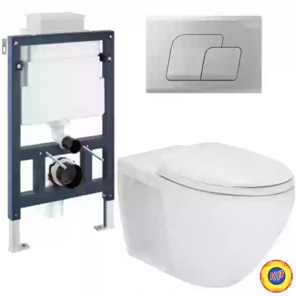 Bồn Cầu Âm Tường Cotto SC198517(F) Treo Tường