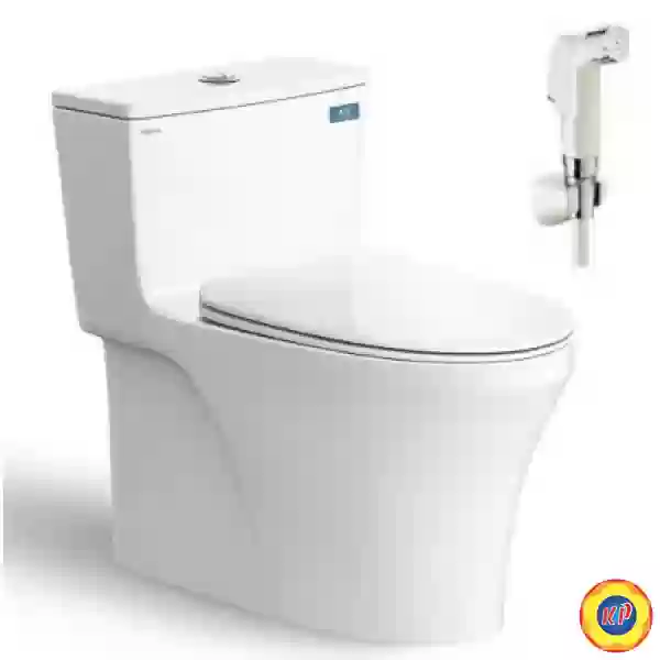Bồn Cầu Viglacera HL2 Nắp V687 1 Khối Nano Titan + VG826