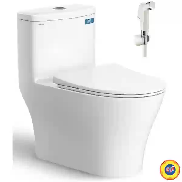 Bồn Cầu 1 Khối Viglacera V36 + Vòi Xịt VG826