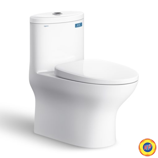 Bồn Cầu 1 Khối Viglacera V37S Nắp Êm V37 + Vòi Xịt VG826 