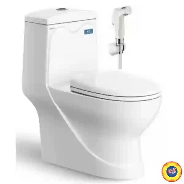 Bồn Cầu Viglacera V38M Nắp V38M + Vòi Xịt VG826 Xả Xoáy 