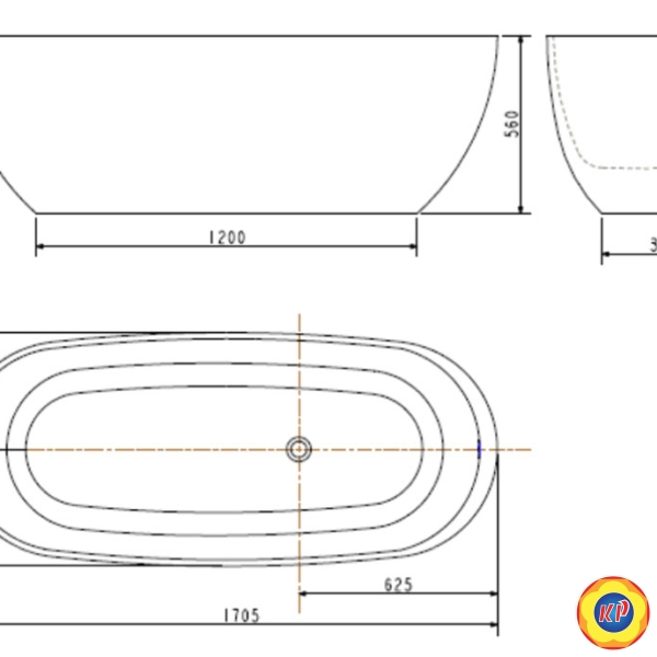 Bồn Tắm Đặt Sàn American Standard BTAS9761 Đá Zenistonev 1.7M