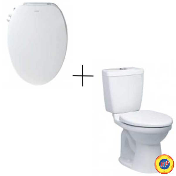 Bồn Cầu CAESAR CD1325/TAF060 Nắp Rửa Cơ