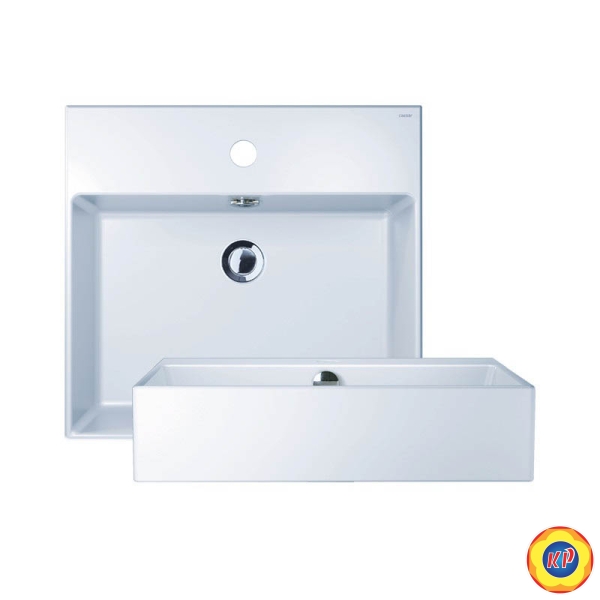 Chậu Rửa Lavabo CAESAR LF5263 Đặt Bàn Chữ Nhật