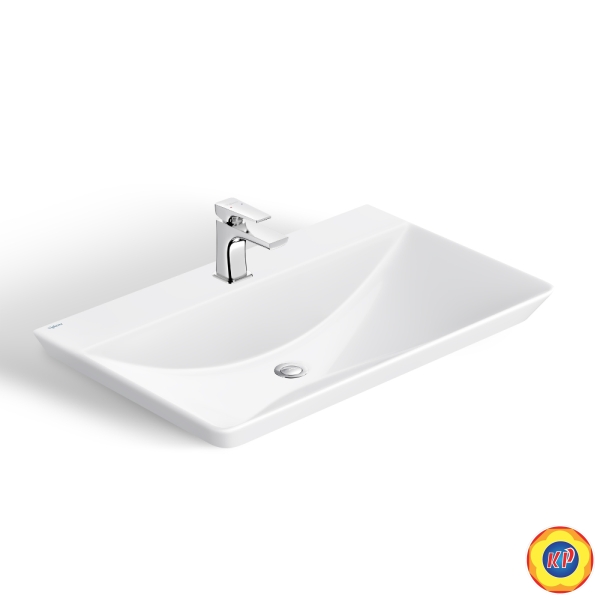 Chậu Rửa Mặt Lavabo Viglacera CB68 Dương Vành