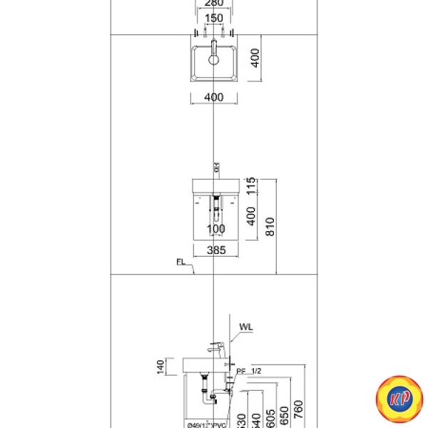 Chậu Lavabo Caesar LF5257 Đặt Bàn
