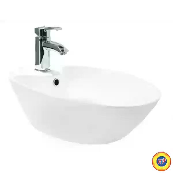 Chậu Rửa Mặt Lavabo Viglacera V52 Đặt Bàn Đá