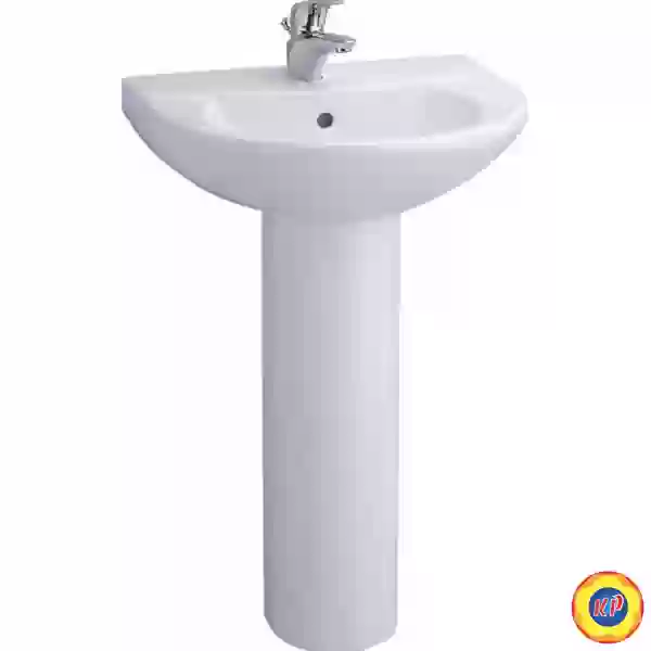 Chậu Lavabo COTTO C014/C411 Wedy Chân Dài