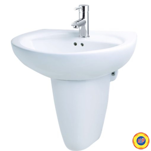 Chậu Rửa Lavabo CAESAR Kèm Chân Treo L2220/P2443