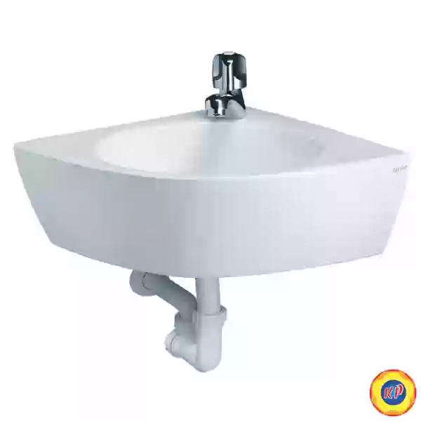 Chậu Rửa Lavabo CAESAR L2014 Góc Treo Tường