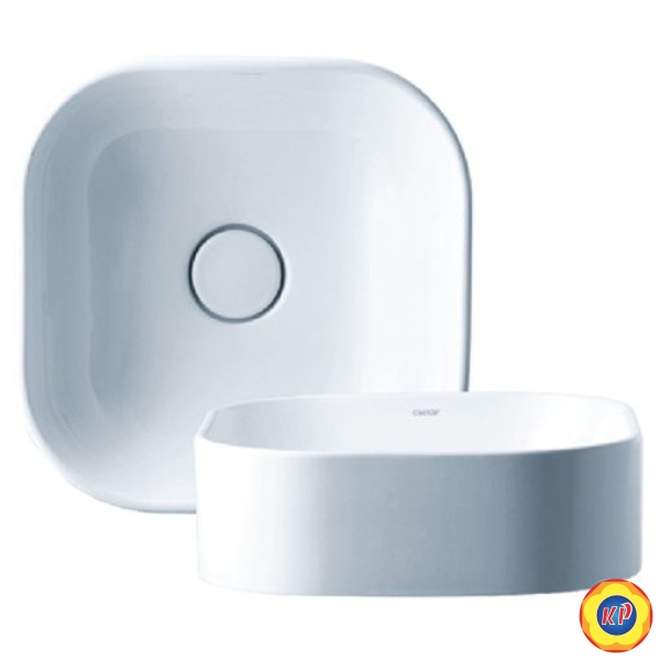 Chậu Rửa Lavabo Đặt Bàn CAESAR LF5256 Nắp Sứ