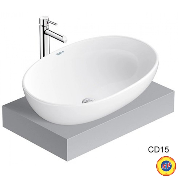 Chậu Lavabo Đặt Bàn Viglacera CD15