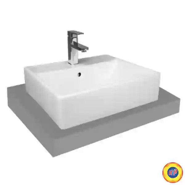 Chậu Rửa Lavabo Viglacera V42M Đặt Bàn Đá