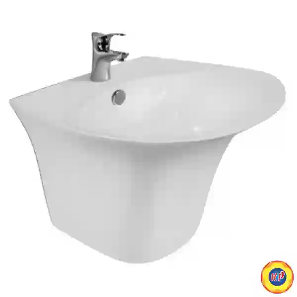 Chậu Rửa Lavabo Viglacera V63 Liền Khối Treo Tường