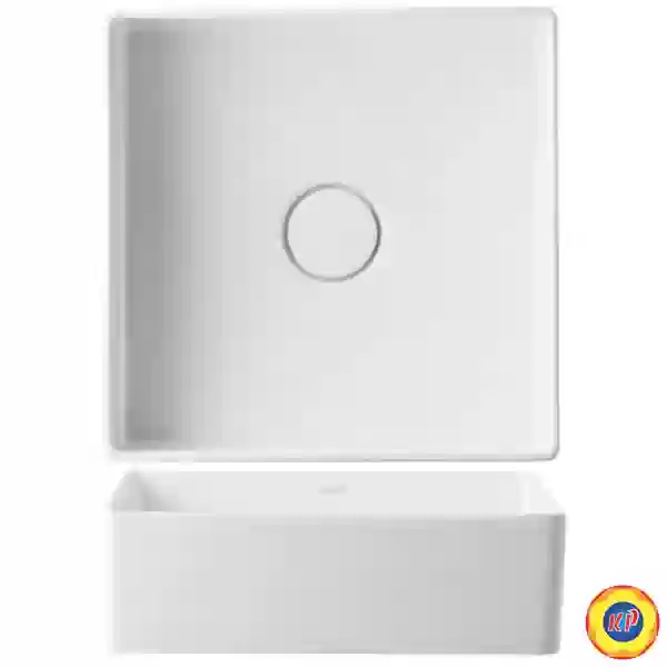 Chậu Rửa Mặt Lavabo CAESAR LF5252 Đặt Bàn Vuông