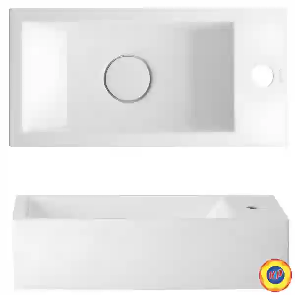 Chậu Rửa Mặt Lavabo CAESAR LF5239S Nhỏ Vòi Phải