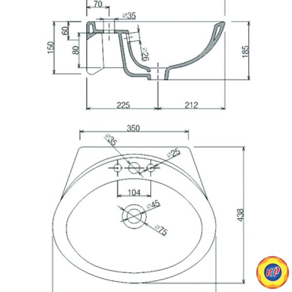 Bồn Cầu 2 Khối Viglacera VT18M Nắp Êm V1102E Kèm Chậu VTL2