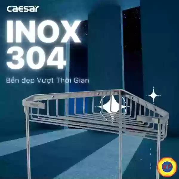 Khay Inox Góc 2 Tầng CAESAR ST849