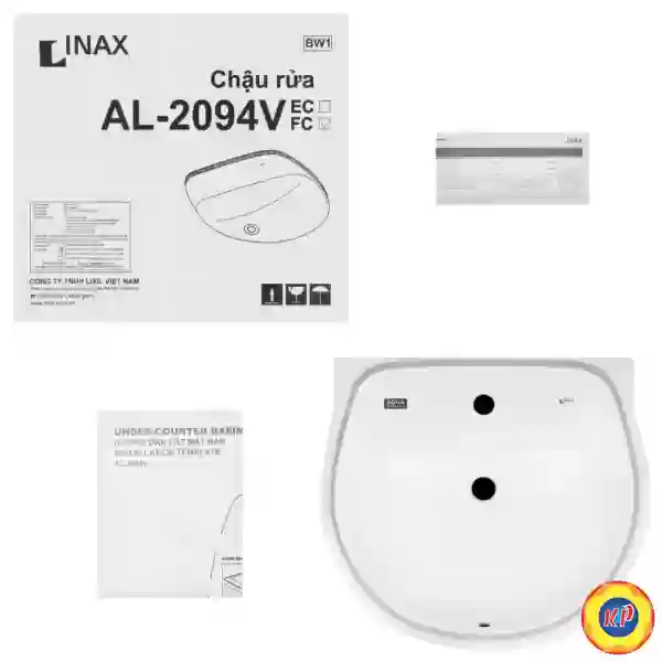 Chậu Rửa Lavabo Inax AL-2094V (AL2094V) Âm Bàn AquaCeramic