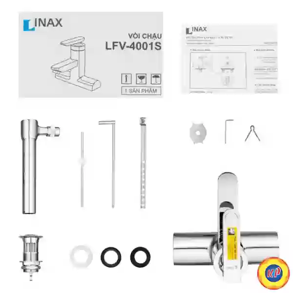 Vòi Lavabo 3 Lỗ LoxInax LFV-4001S Nóng Lạnh