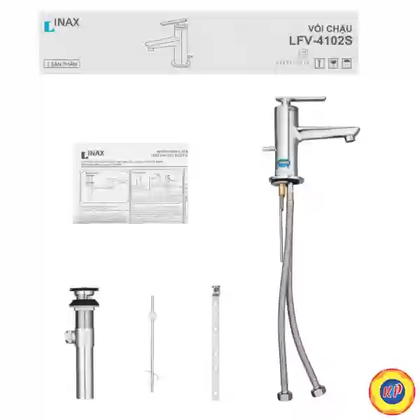 Vòi Chậu Rửa Inax LFV-4102S (LFV4102S) Nóng Lạnh Lavabo