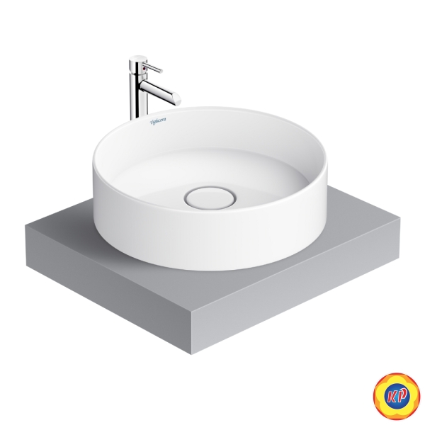 Chậu Rửa Lavabo Viglacera CM02 Đặt Bàn Tròn