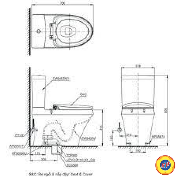 Bồn Cầu TOTO CS948DT8 Hai Khối Nắp TC600VS