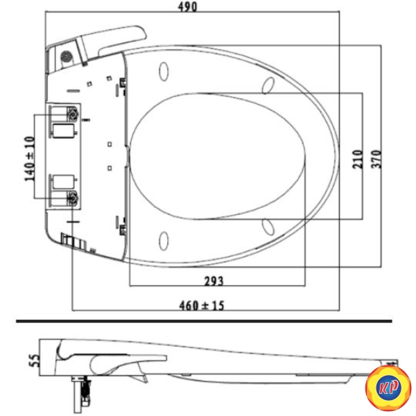 Nắp Rửa Cơ American Standard CSCFA650 Slim 3