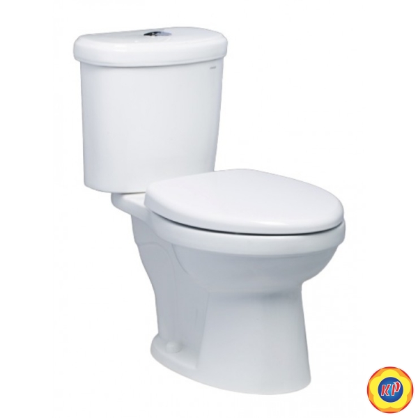 Bồn Cầu CAESAR CT1338 Thùng T1138 1 Nhấn Nắp Thường