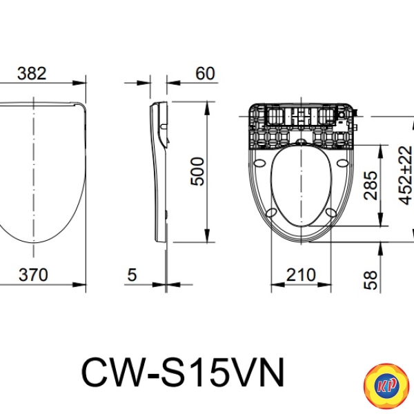 Bồn Cầu Nắp Rửa Cơ INAX AC-602/CW-S15VN