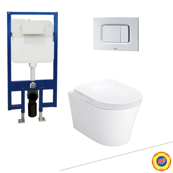 Bồn Cầu TOTO CW553/WH172A/TC384CVK/MB170P#SS Treo Tường