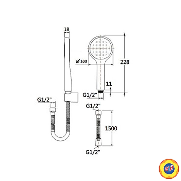 Tay Sen Hồng American Standard FFASS505-PI Genie