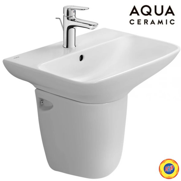 Chậu Lavabo Inax AL-289V/L-288VC Chân Treo Tường Aqua Ceramic