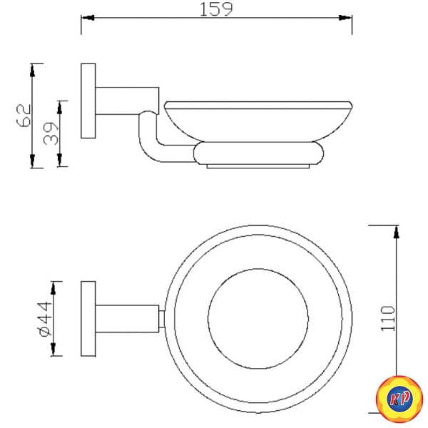 Đĩa Đựng Xà Phòng American Standard K-2801-42-N Concept