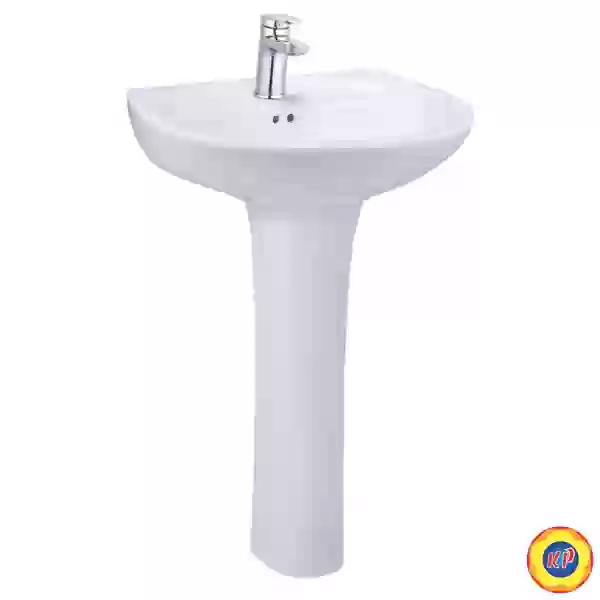 Chậu Rửa Lavabo Caesar Chân Dài L2220/P2445