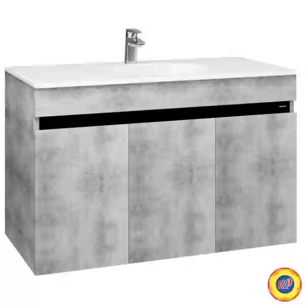 Bộ Tủ Lavabo Caesar Treo Tường LF5028/EH05028ASV Màu Xám