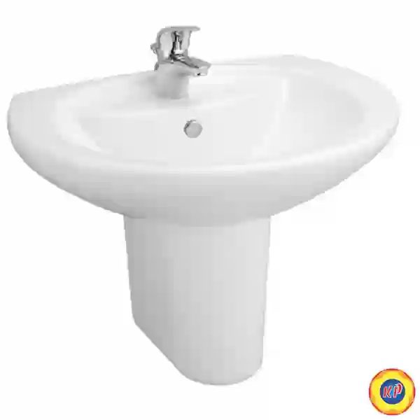 Chậu Rửa Mặt Lavabo COTTO C0107/C4201 Alice Chân Ngắn