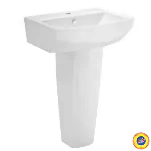 Chậu Lavabo COTTO C01517/C4150 Tetragon Chân Dài