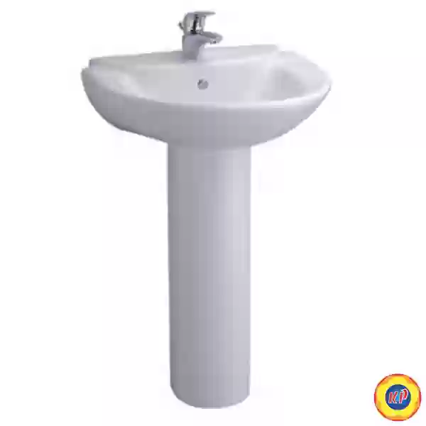 Chậu Lavabo COTTO C0237/C411 Chân Dài Sasha