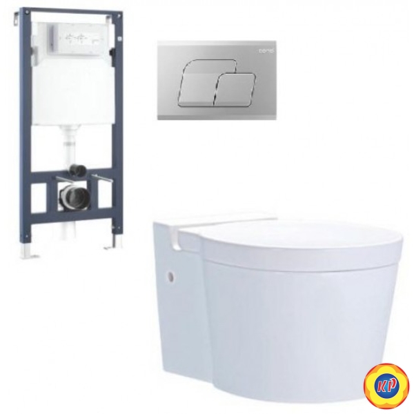 Bồn Cầu Cotto SC198817(F) Treo Tường Thoát Ngang