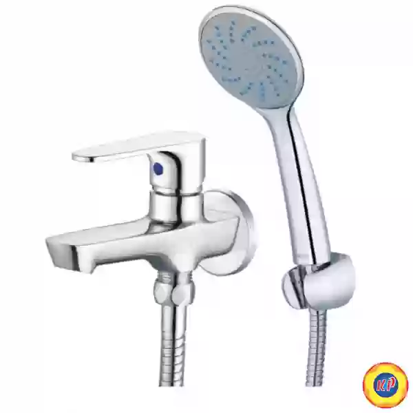 Vòi Sen Tắm Lạnh Caesar S063C Dây Xi Tay 1 Chế Độ