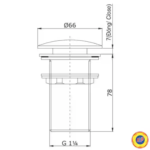 Bộ Xả Nhấn Cho Lavabo TOTO T6JV2N