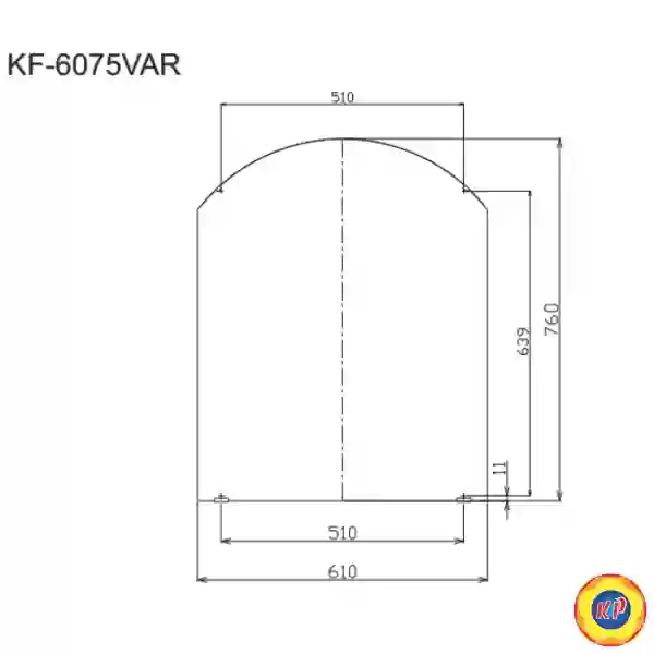 Gương Tráng Bạc Phòng Tắm Inax KF-6075VAR