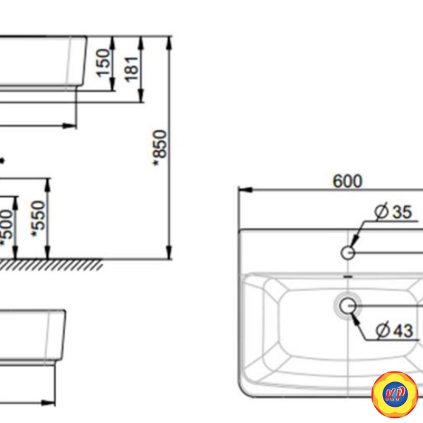 Chậu Lavabo Đặt Bàn American Standard VF-0620