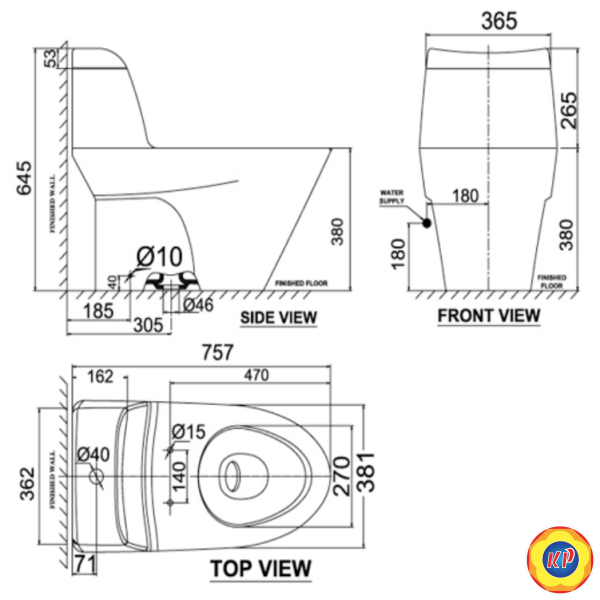 Bồn Cầu 1 Khối American Standard VF-2010SW Nắp Rửa Cơ