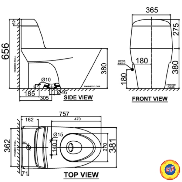 Bồn Cầu Nắp Điện Tử American Standard VF-2011PL